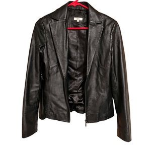 vintage 90s Cache leather jacket size S